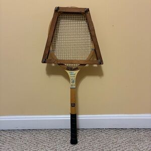 Vintage Wilson Chris Evert Champion Wooden Tennis Racquet Speed Flex Fiber